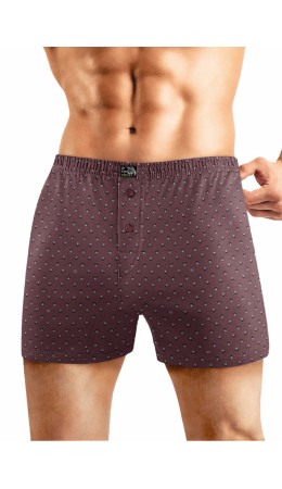 CLE MBX452131 Трусы муж., т.коричневый/св.голубой