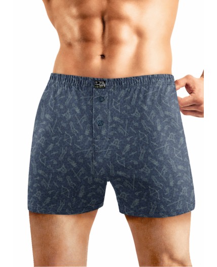 CLE MBX452161 Трусы муж., т.синий/св.зелёный