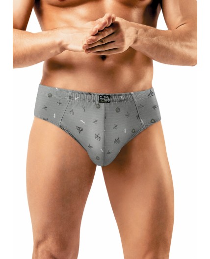 CLE MC452121 Трусы муж., серый/чёрный