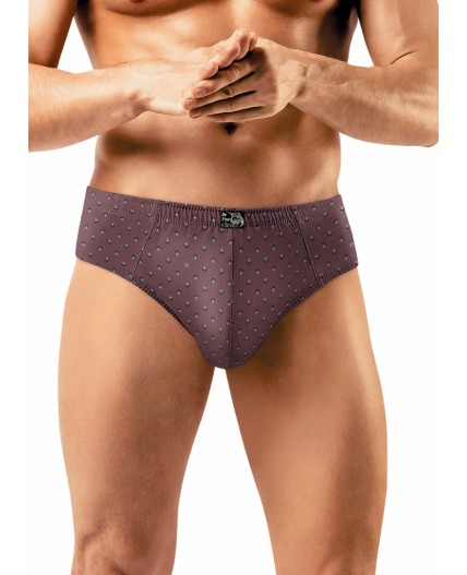 CLE MC452131 Трусы муж., т.коричневый/св.голубой