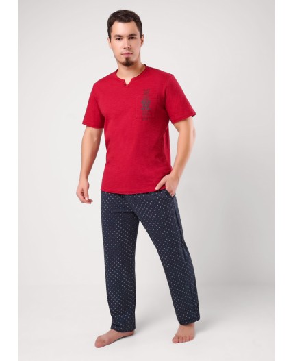 CLE MHP451522/3 Набор одежды муж., бордовый/т.зелёный