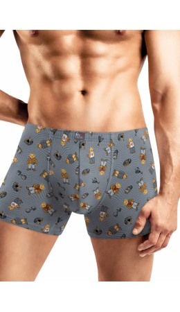 CLE MSH452031 Трусы муж., серый/жёлтый