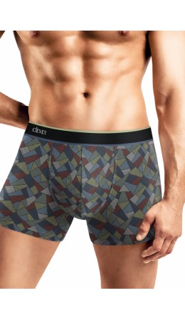 CLE MSH452113 Трусы муж., чёрный/бордовый