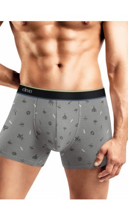 CLE MSH452123 Трусы муж., серый/чёрный