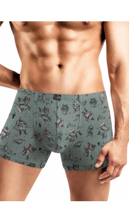 CLE MSH452151 Трусы муж., серый/бордовый