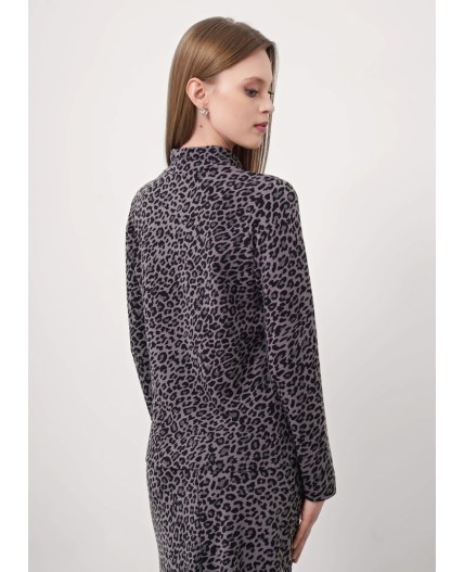 CLE Водолазка жен. 157001/186увн, серый/т.серый