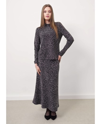 CLE Водолазка жен. 157001/186увн, серый/т.серый