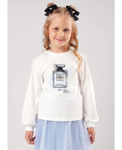 CLE Джемпер дев. 757239/26г_п, молочный