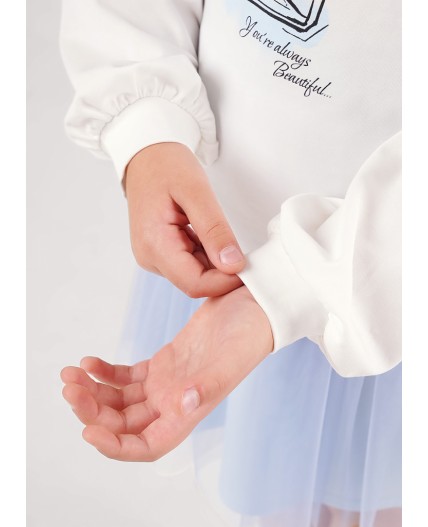 CLE Джемпер дев. 757239/26г_п, молочный