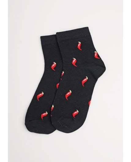 CLE Носки дет.С15839 24 23Ф хл+эл, чёрный