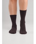 CLE Носки жен.Д681Х зима fashion, коричневый