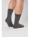 CLE Носки муж.К6566Л 23Ф хл+эл, меланж т.серый