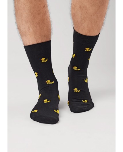 CLE Носки муж.К6572Л 23Ф хл+эл, чёрный