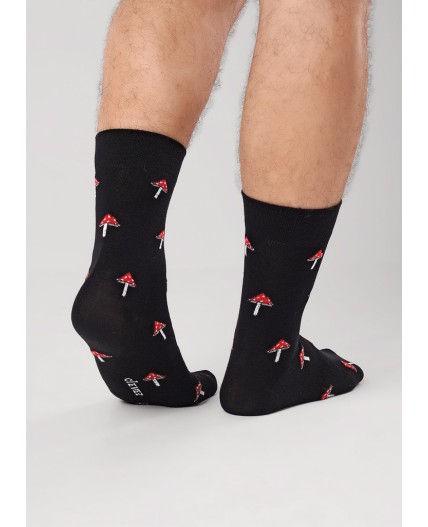 CLE Носки муж.К6573Л 23Ф хл+эл, чёрный