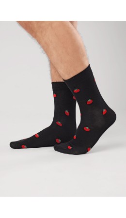 CLE Носки муж.К6574Л 23Ф хл+эл, чёрный