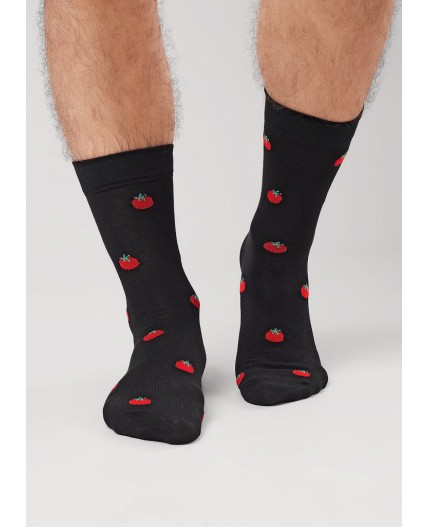 CLE Носки муж.К6574Л 23Ф хл+эл, чёрный