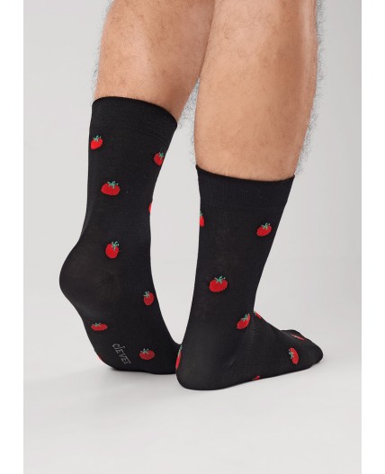 CLE Носки муж.К6574Л 23Ф хл+эл, чёрный