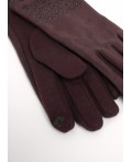 CLE Перчатки жен. GE03 сенс, т.коричневый