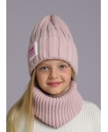 CLE Шапка дет. 433889ап флис, пудровый