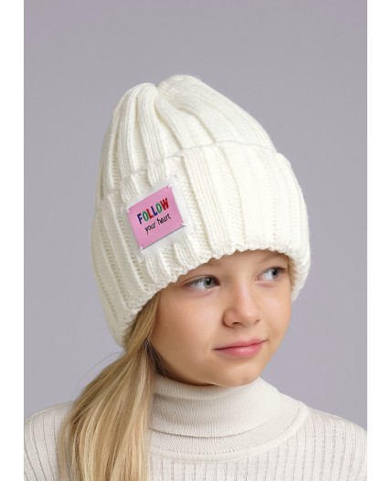 CLE Шапка дет. 433889ап флис, белый