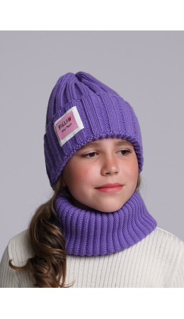 CLE Шапка дет. 433889ап флис, фиолетовый