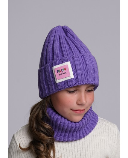 CLE Шапка дет. 433889ап флис, фиолетовый