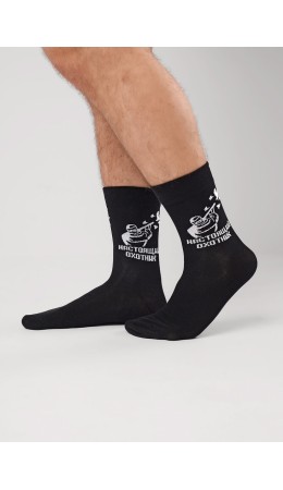 ЭЙС Носки муж.А930 23Ф хл+эл, чёрный