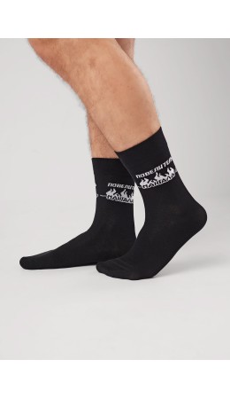 ЭЙС Носки муж.А932 23Ф хл+эл, чёрный