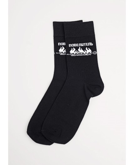 ЭЙС Носки муж.А932 23Ф хл+эл, чёрный