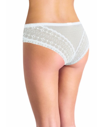 CLE BR819 Трусы жен. Кружево хлопок, белый