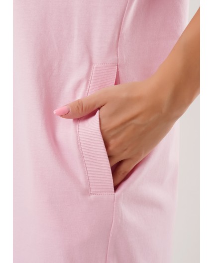 CLE LDR15-1208 Платье жен. Лапка, св.розовый/зелёный