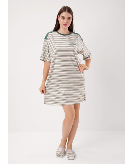 CLE LDR15-1208/1 Платье жен. Лапка, оливковый/св.розовый