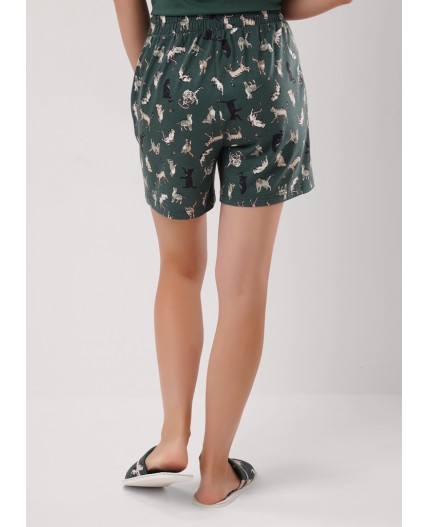 CLE LP15-1208 Набор одежды жен. Лапка, зелёный/молочный