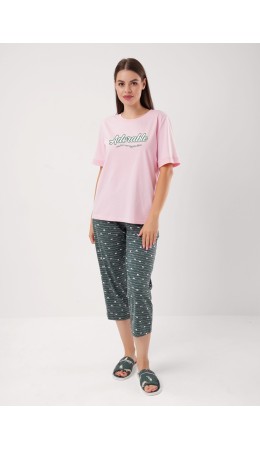 CLE LP15-1208/4 Набор одежды жен. Лапка, св.розовый/зелёный