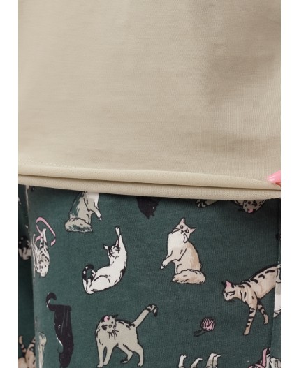 CLE LP15-1208/5 Набор одежды жен. Лапка, оливковый/зелёный