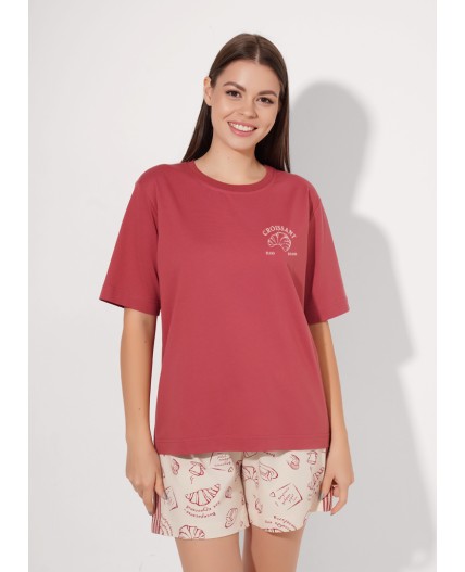 CLE LP26-1211 Набор одежды жен. Круассан, терракотовый/св.бежевый