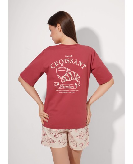 CLE LP26-1211 Набор одежды жен. Круассан, терракотовый/св.бежевый