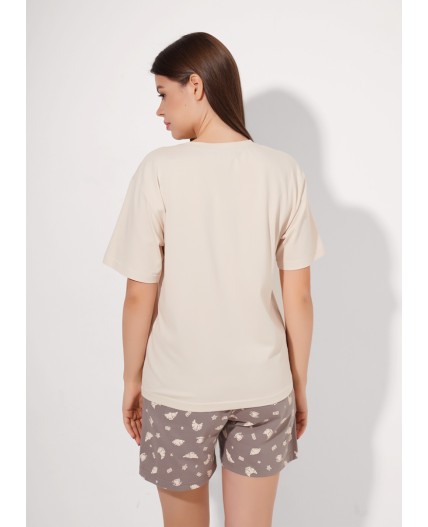 CLE LP26-1211/1 Набор одежды жен. Круассан, св.бежевый/кофейный