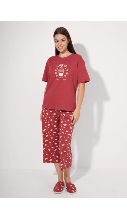 CLE LP26-1211/3 Набор одежды жен. Круассан, терракотовый/св.бежевый