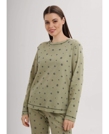 CLE LPC15-1208/1 Набор одежды жен. Лапка, оливковый/зелёный