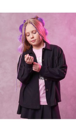 CLE Блузка дев. 863268/11д, чёрный