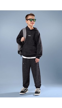 CLE Брюки мал. 867297/10ун, т.серый/чёрный