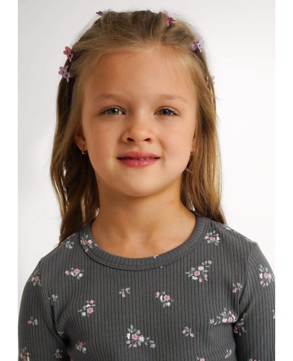 CLE Джемпер дев. 867267шлн, т.серый/св.зелёный