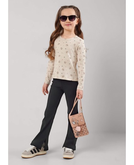 CLE Джемпер дев. 867267шлн, бежевый/зелёный