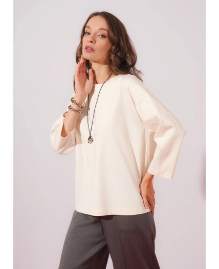 CLE Джемпер жен. 267081/196и_п, молочный