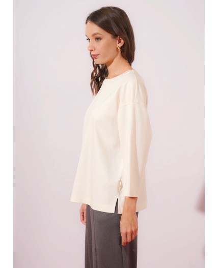 CLE Джемпер жен. 267081/196и_п, молочный