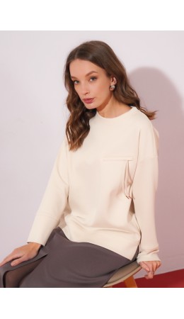 CLE Джемпер жен. 267098/196д, молочный