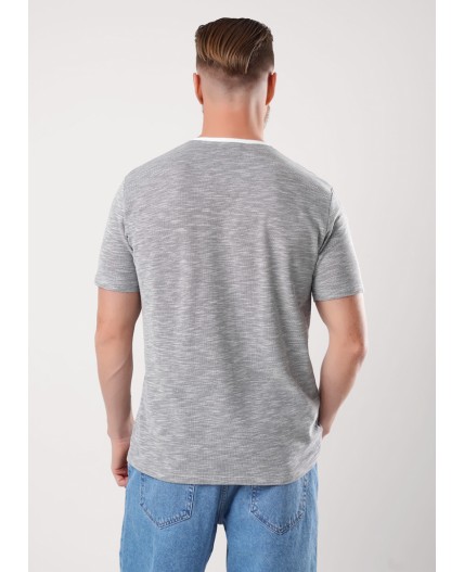 CLE Джемпер муж. 562061/01зо, т.серый/молочный