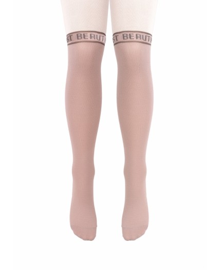 CLE Колготки дет.КД1303 116-128 дев хл+эл, молочный/бежевый