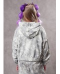 CLE Куртка дев. 867306/11ун, св.серый/серый